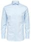 SELECTED HOMME - SLIMSEL-PELLE Shirts - Light Blue