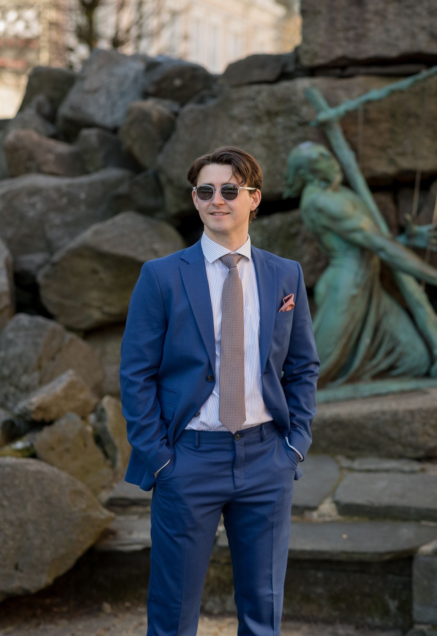 Neil Dressjakke Blazer - Blå/ Blue Depths