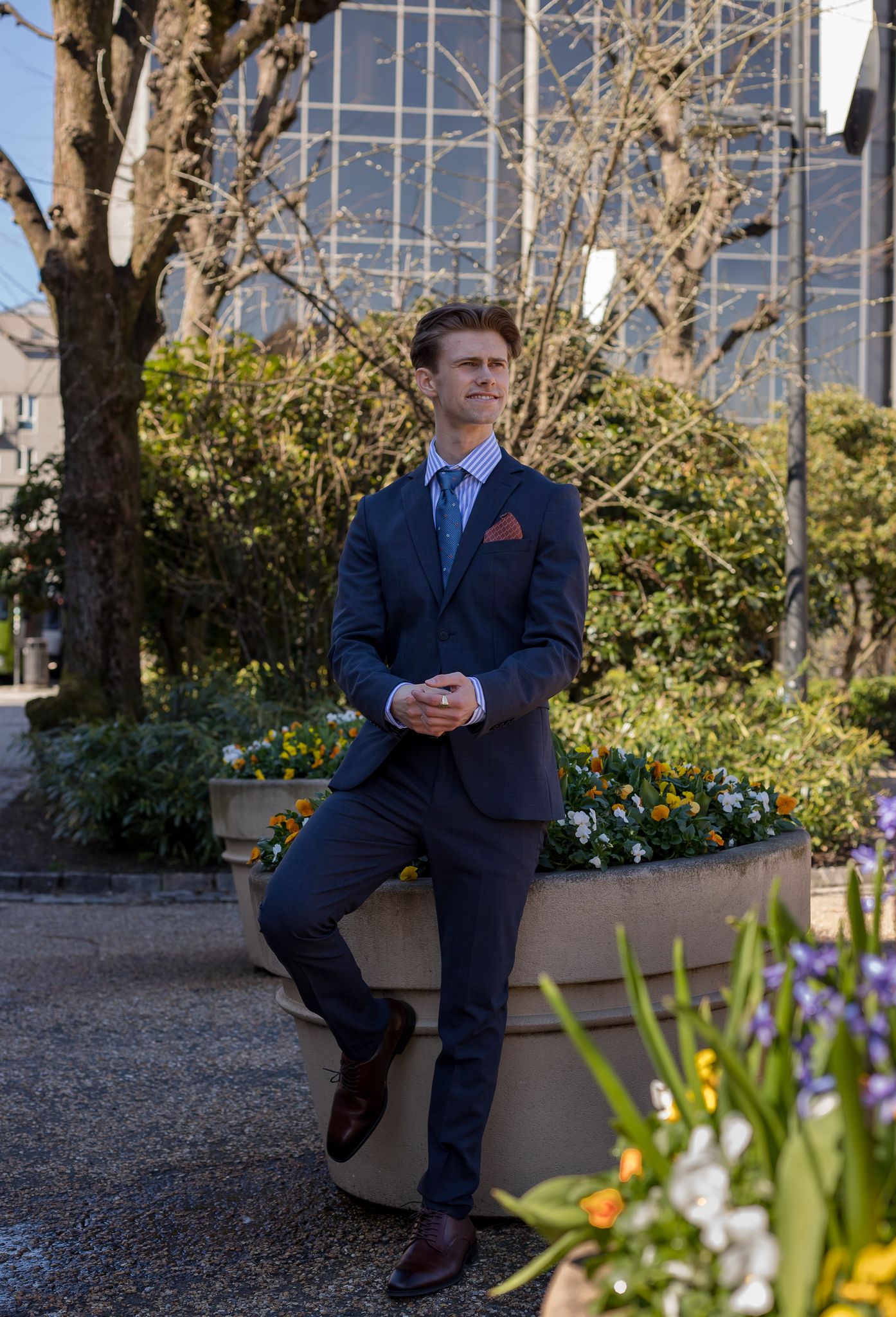 Elon Dressjakke Blazer - Blå/ Dark Blue