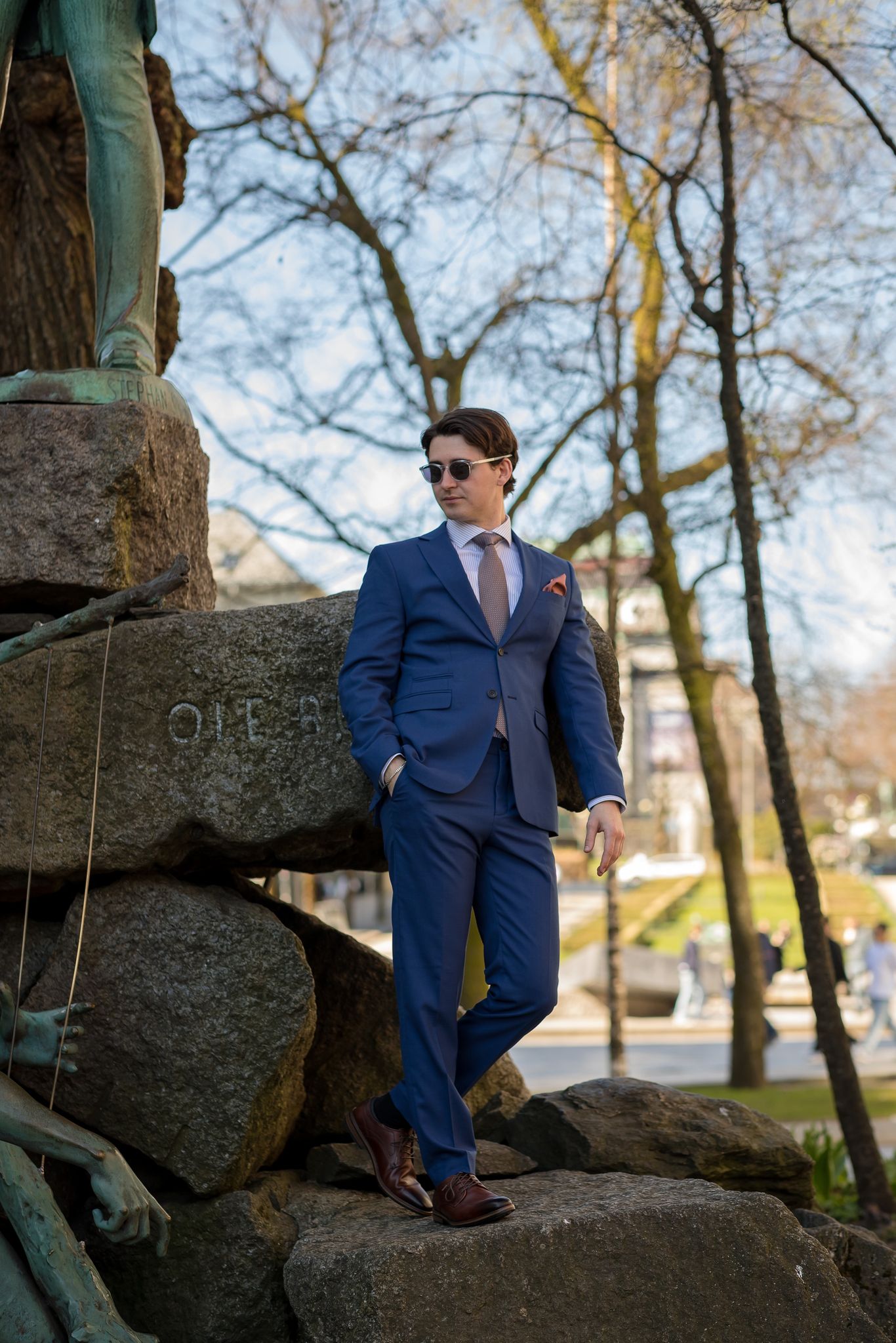 Neil Dressjakke Blazer - Blå/ Blue Depths