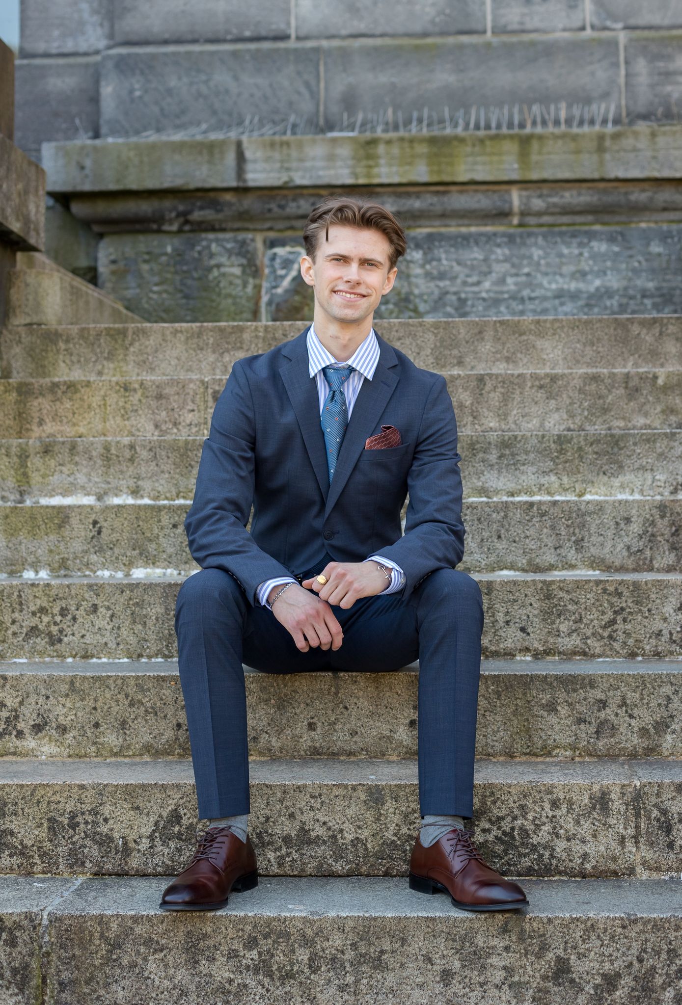 Elon Dressjakke Blazer - Blå/ Dark Blue