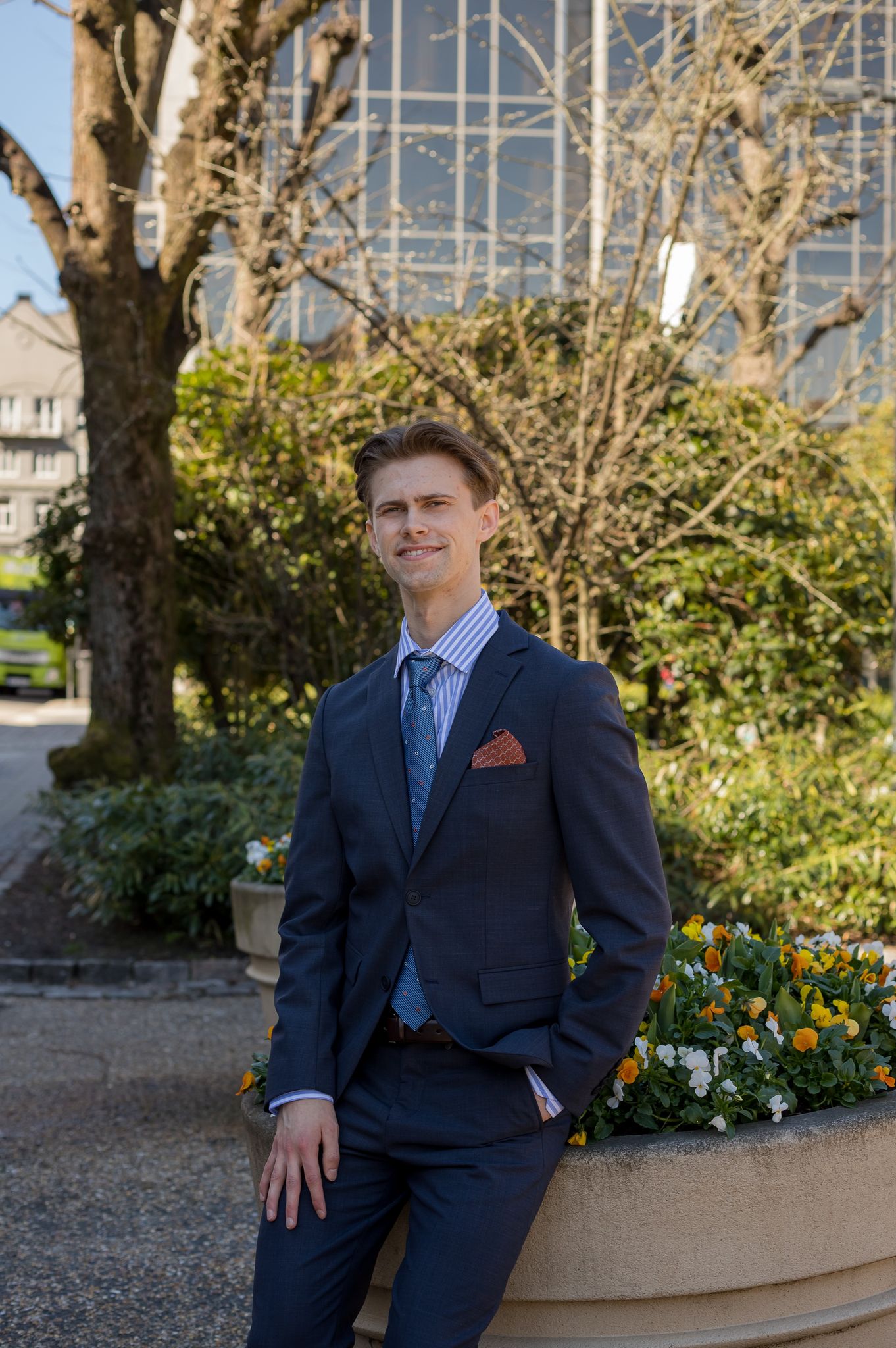 Elon Dressjakke Blazer - Blå/ Dark Blue