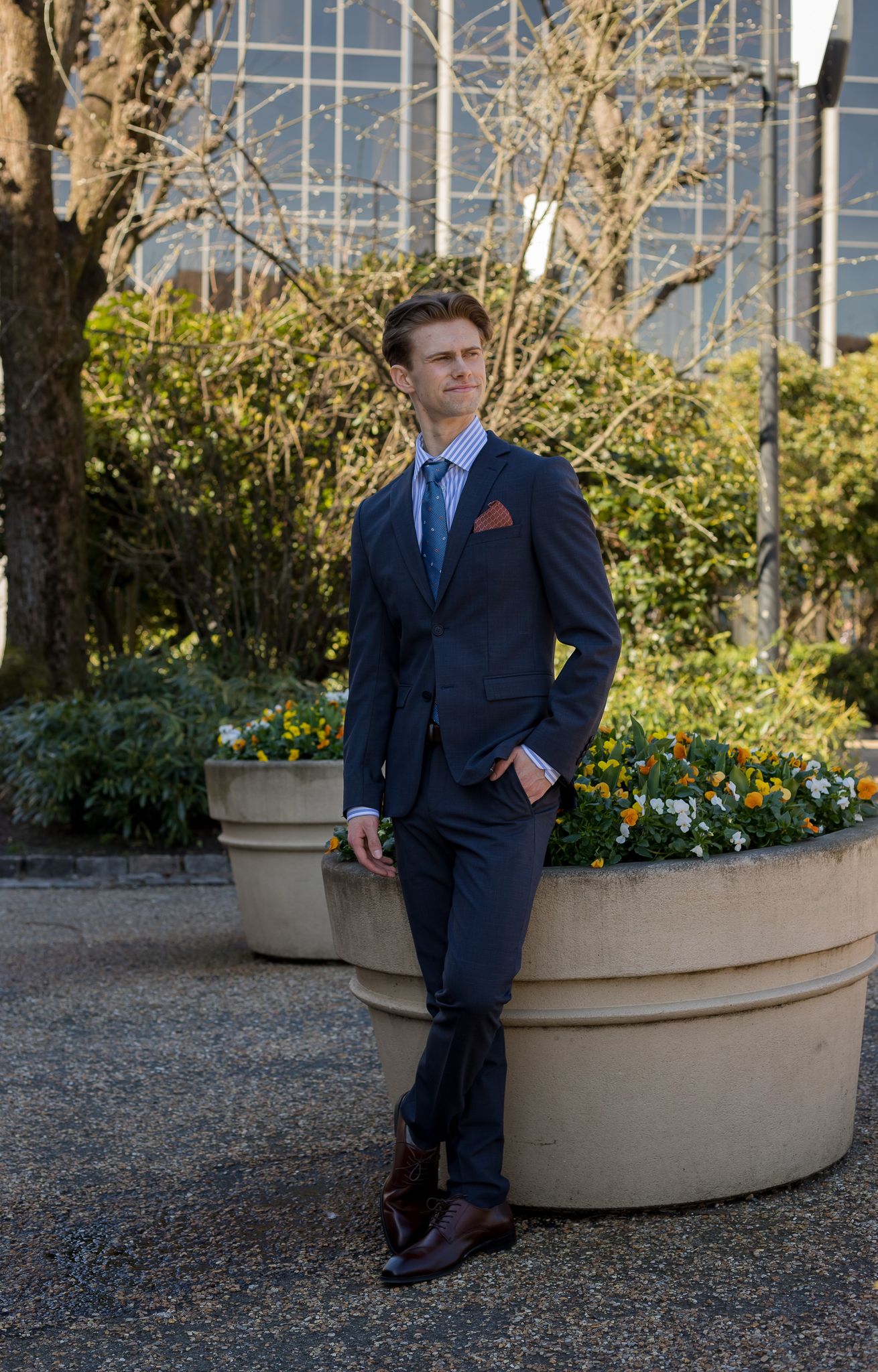 Elon Dressjakke Blazer - Blå/ Dark Blue