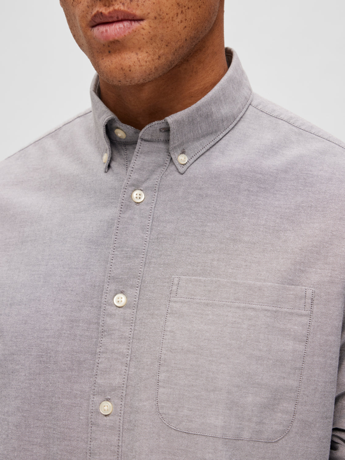 SELECTED HOMME - REG RICK-OX Shirts - Pirate Black