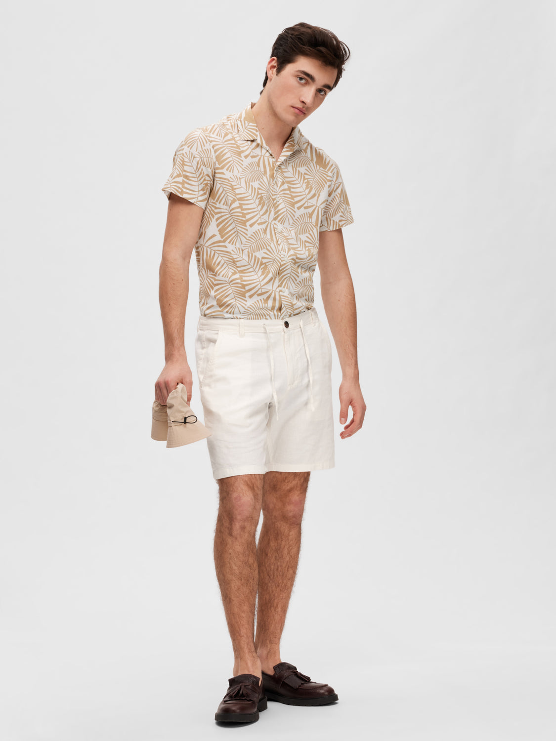 SELECTED HOMME - REGULAR-BRODY Shorts - Cloud Dancer