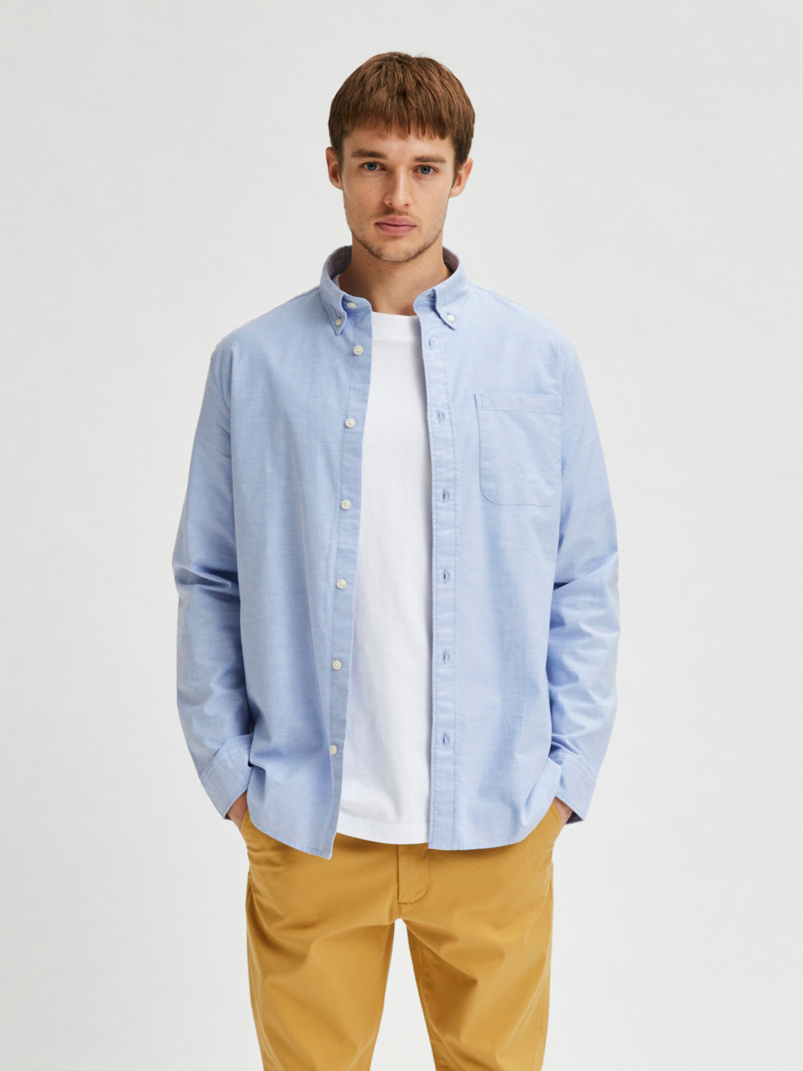 REG RICK-OX Shirts - Light Blue