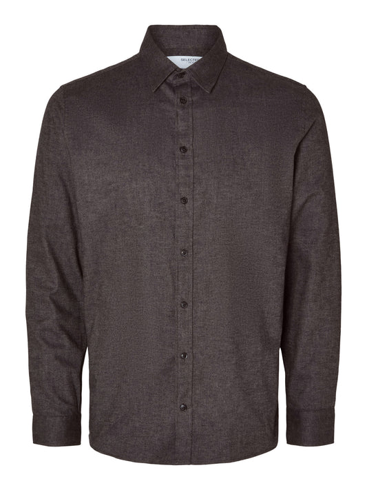 SLHSLIMOWEN-FLANNEL Shirts - Steel Gray
