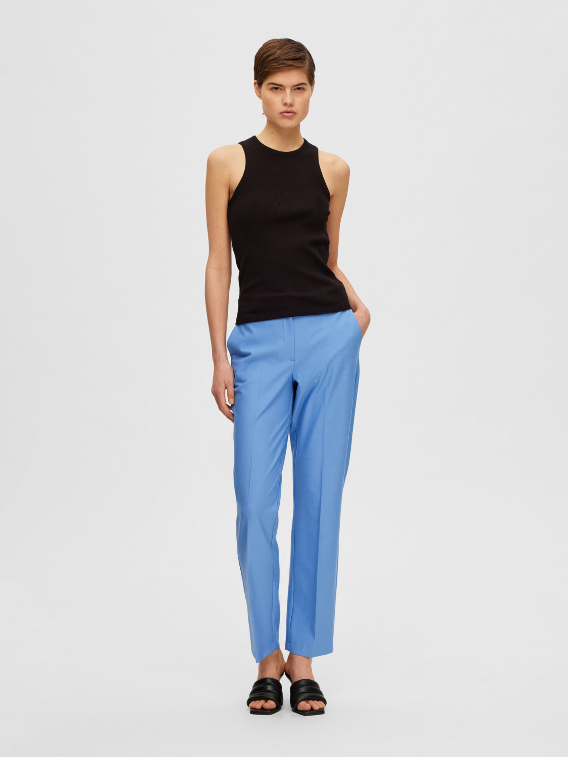 SELECTED FEMME -  ANNA TANK TOPP - SORT