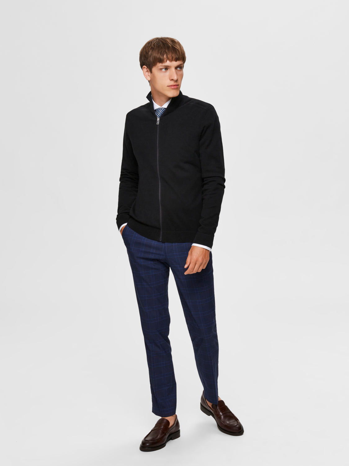 Berg fullzip cardigan - Sort