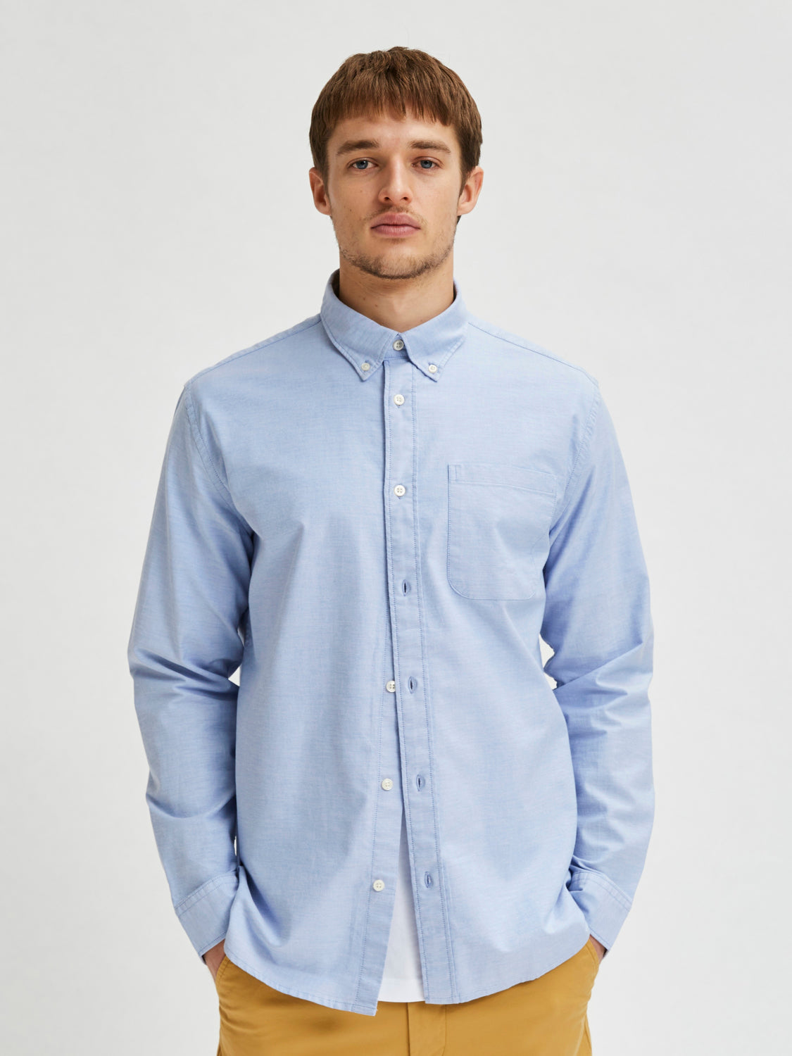 REG RICK-OX Shirts - Light Blue