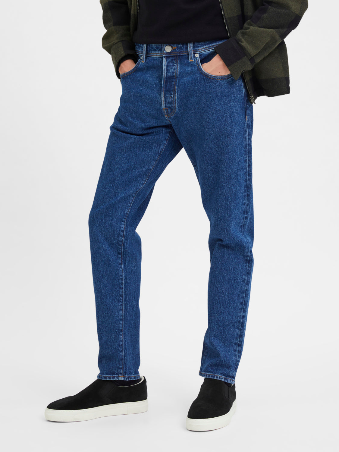 SELECTED HOMME - 172-SLIM TAPE Jeans - Medium Blue Denim