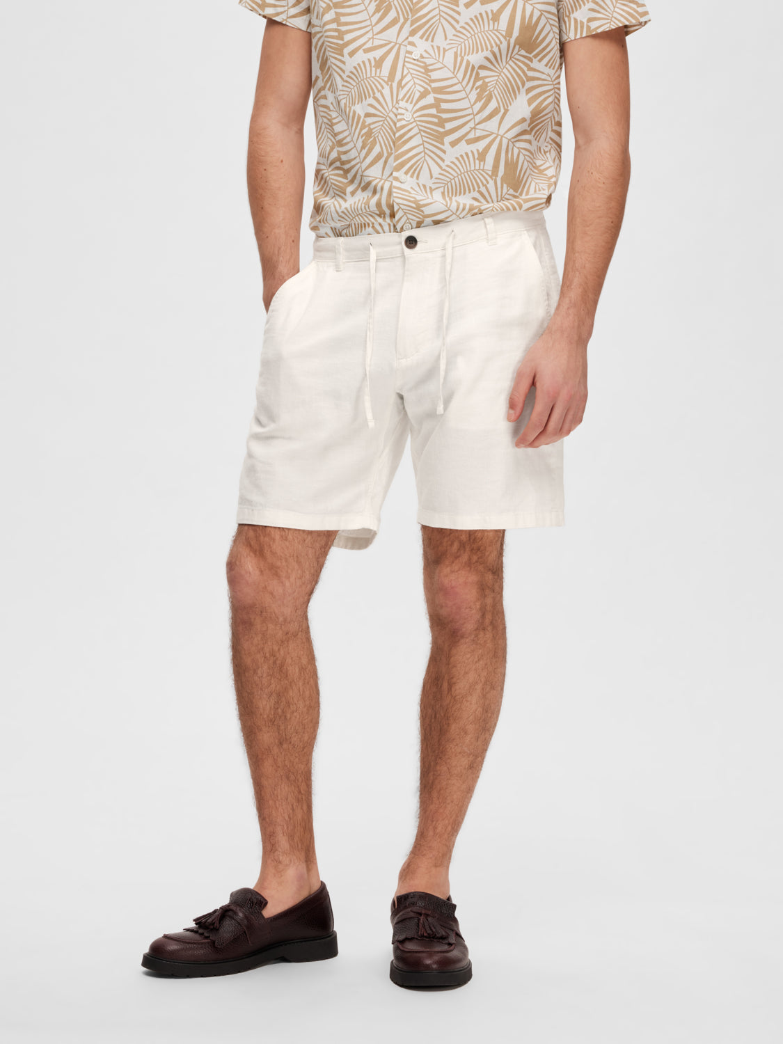SELECTED HOMME - REGULAR-BRODY Shorts - Cloud Dancer