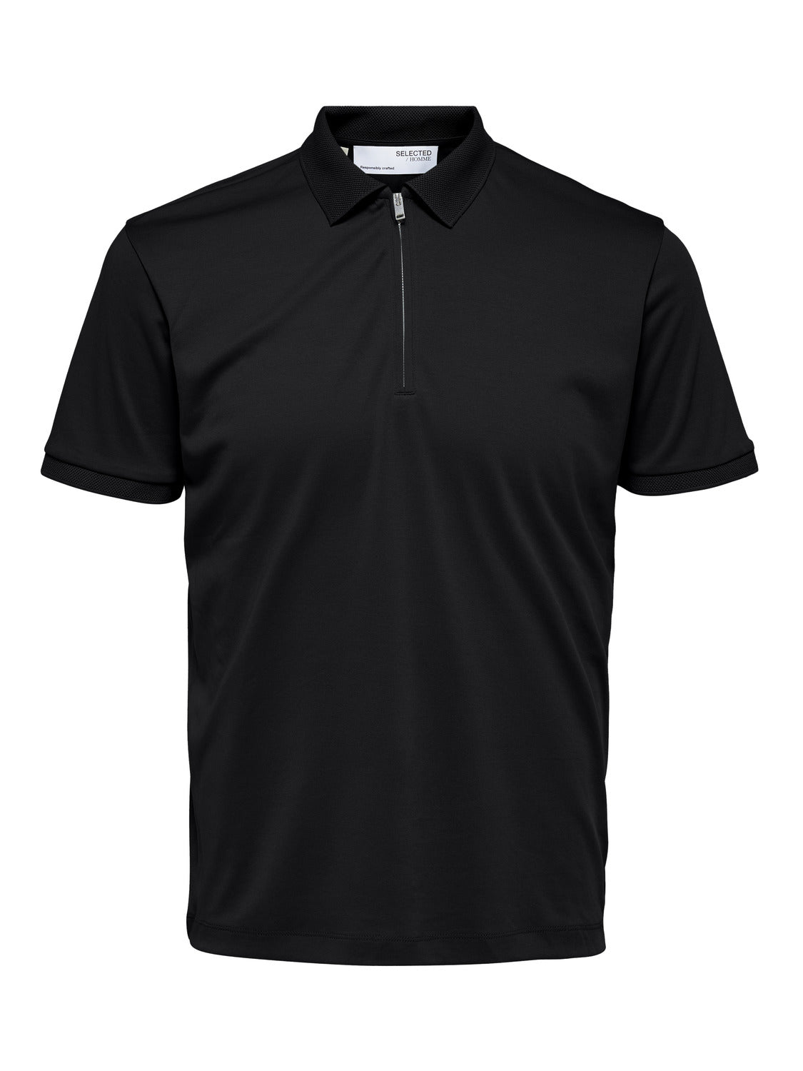 Fave Zipper Polo Skjorte - Sort/ Black