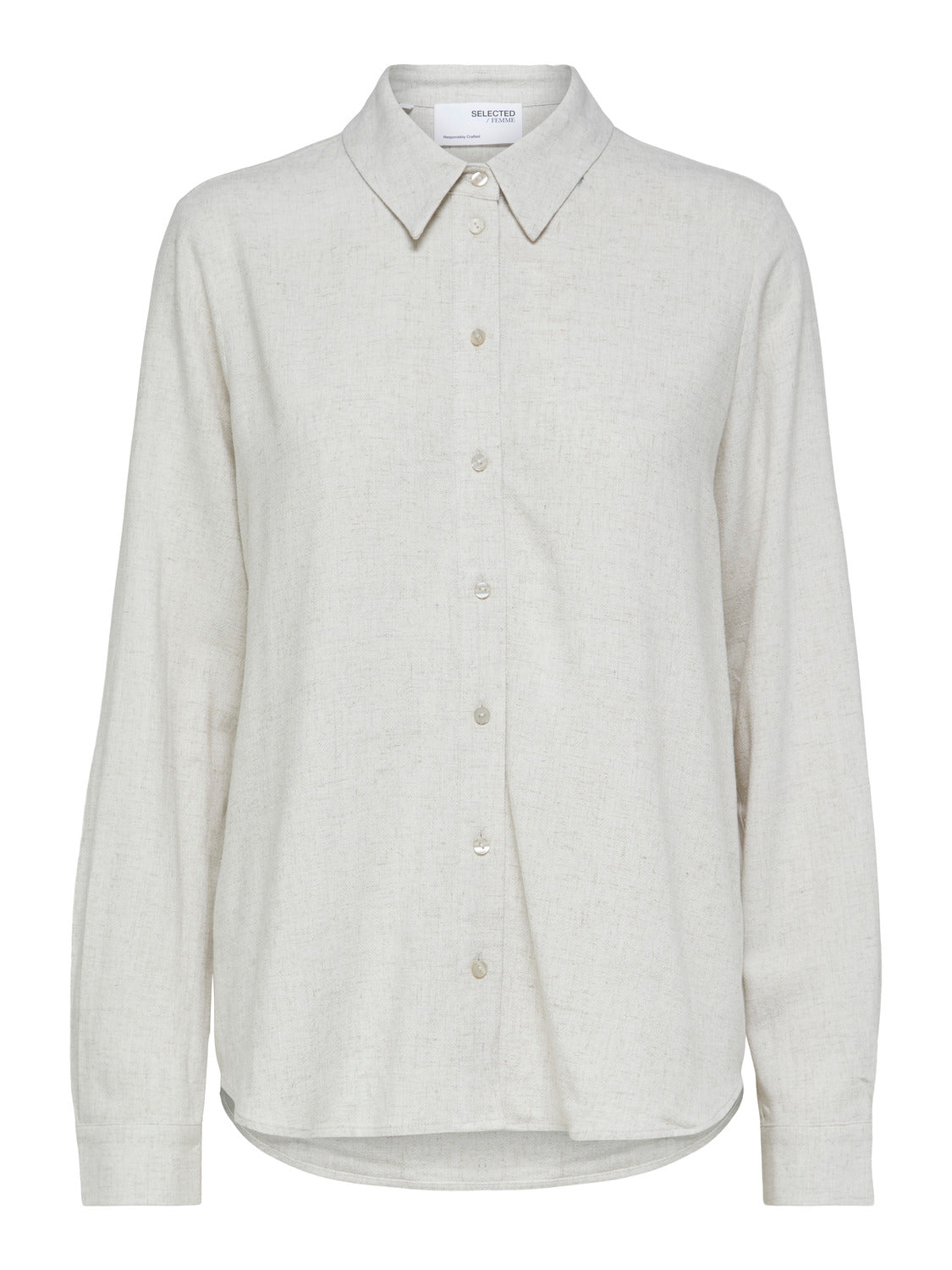 Viva lin skjorte - Beige/ Sand