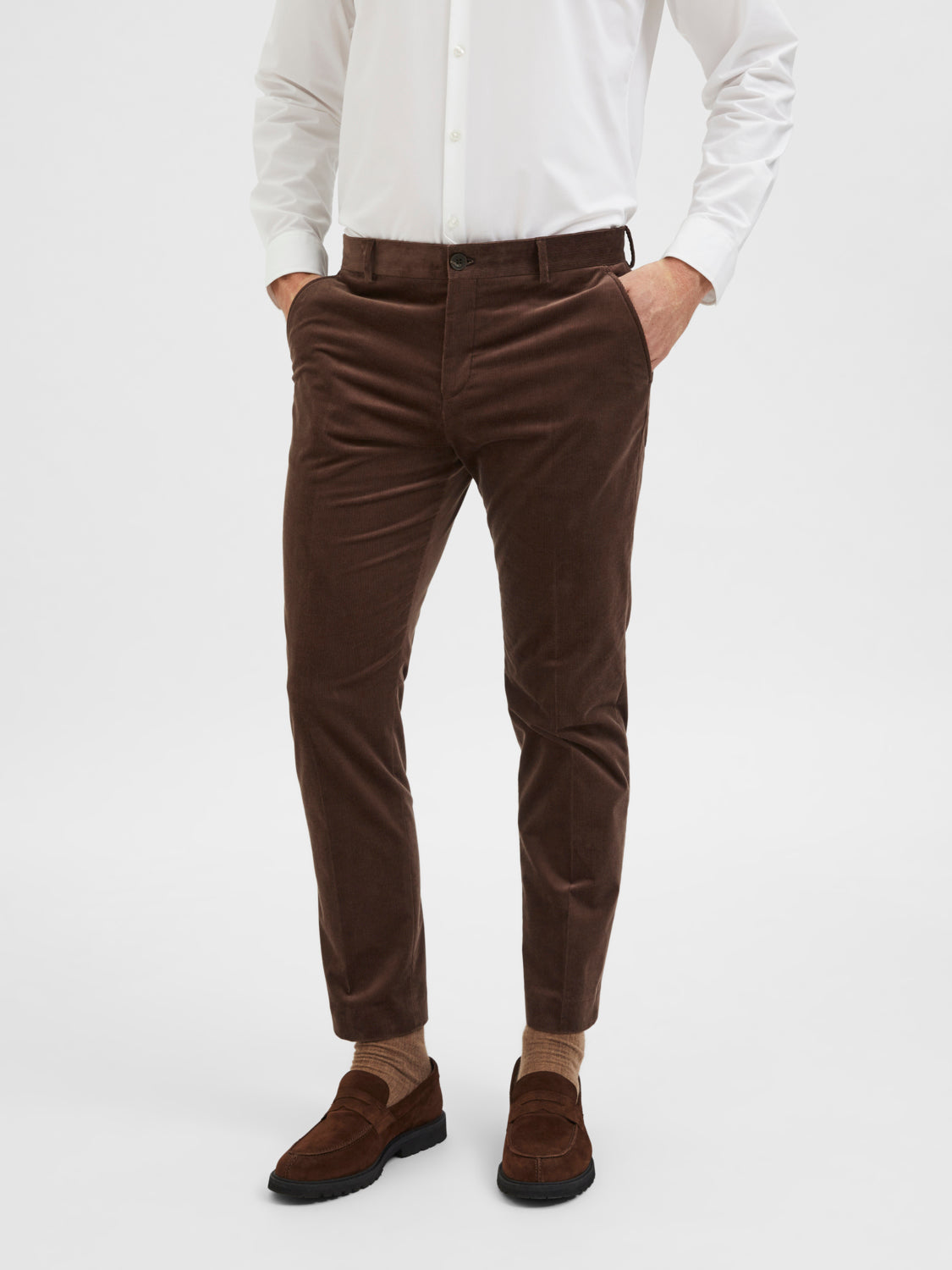 SELECTED HOMME - SLIM-OAKLAND Pants - Shaved Chocolate