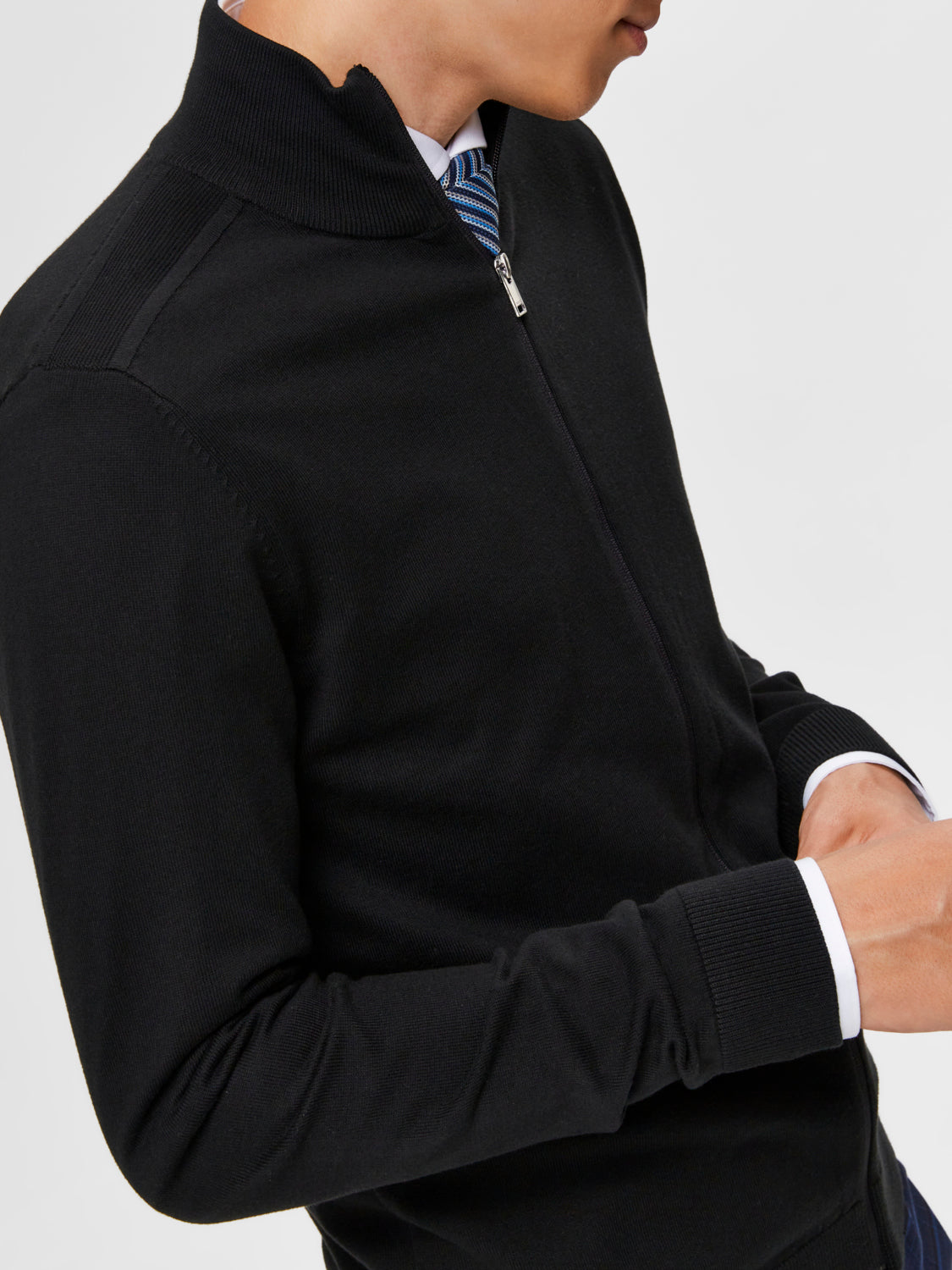 Berg fullzip cardigan - Sort