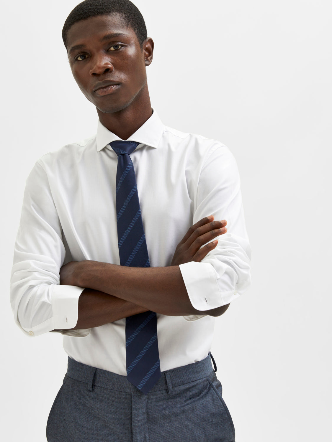 SLIM ETHAN Shirts - Bright White