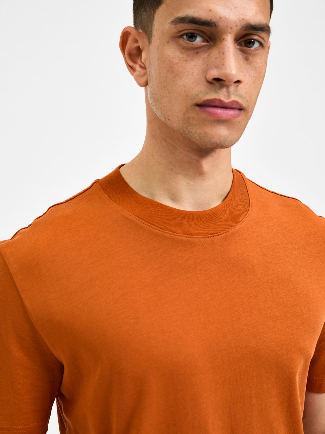 SELECTED HOMME - RELAX COLMAN 200 T-Shirt - Bombay Brown