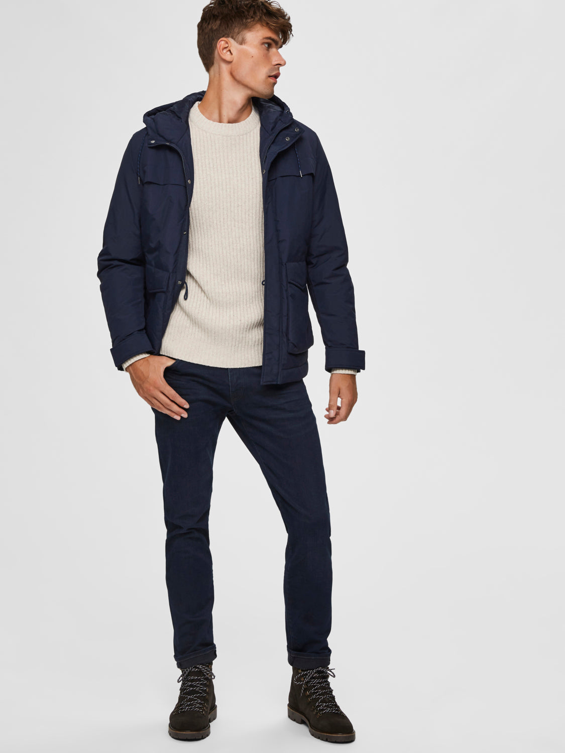 SELECTED HOMME - STRAIGHT-SCOTT Jeans - Blue Black Denim