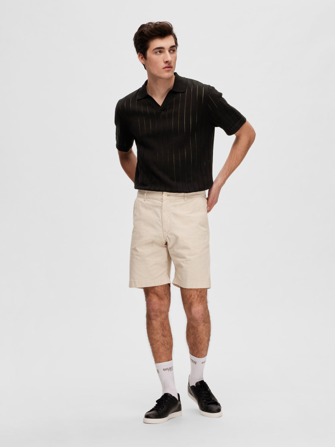 SELECTED HOMME - COMFORT-DUNE Shorts - Egret