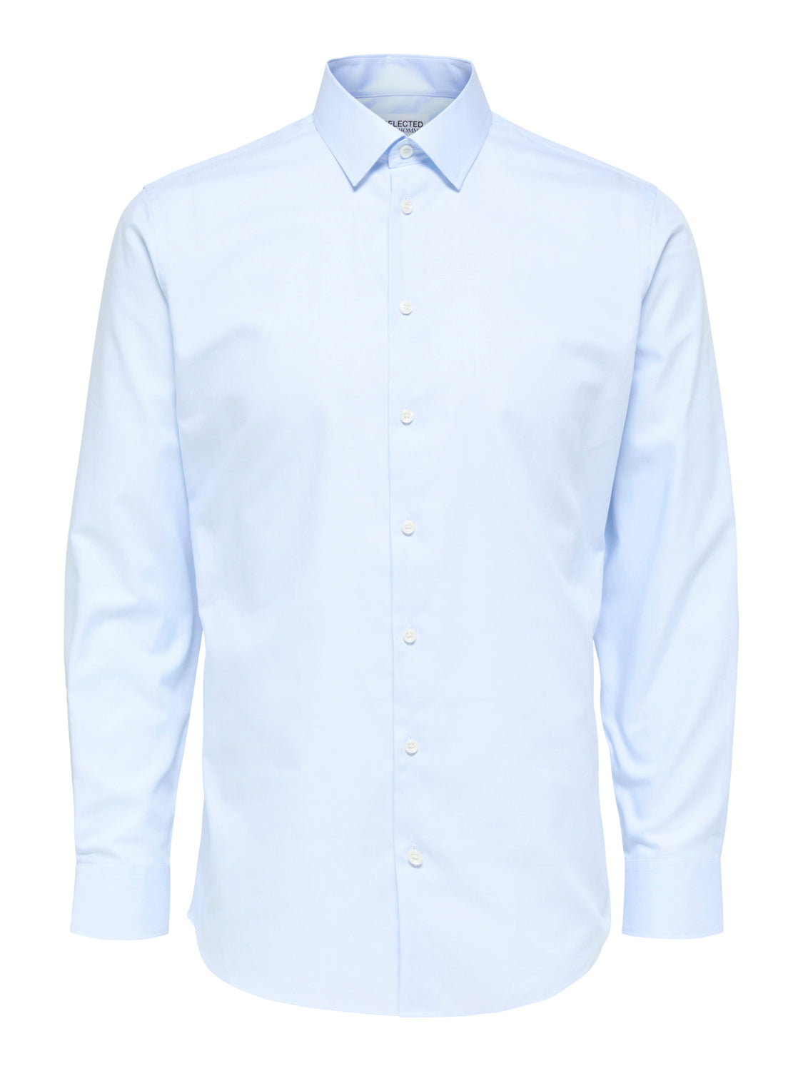 SLHSLIMETHAN Shirts - Light Blue