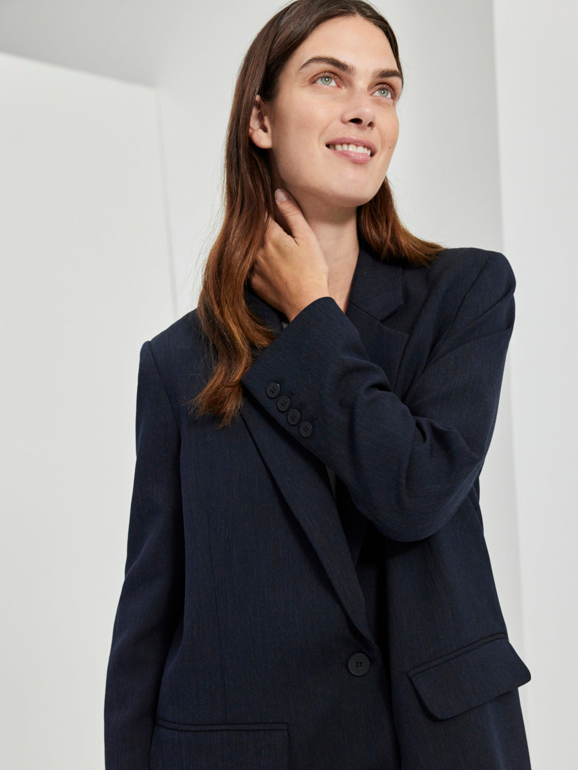 Rita Relaxed Blazer  - Mørk blå/ Dark Sapphire