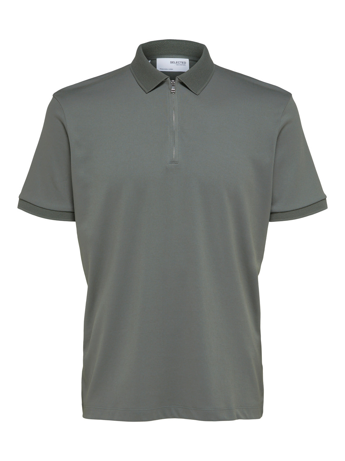 Fave Zipper Polo Skjorte - Grønn/ Agave Green
