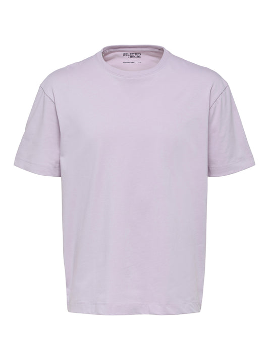 SELECTED HOMME - LOOSE GILI 200 T-Shirt - Lavender Frost