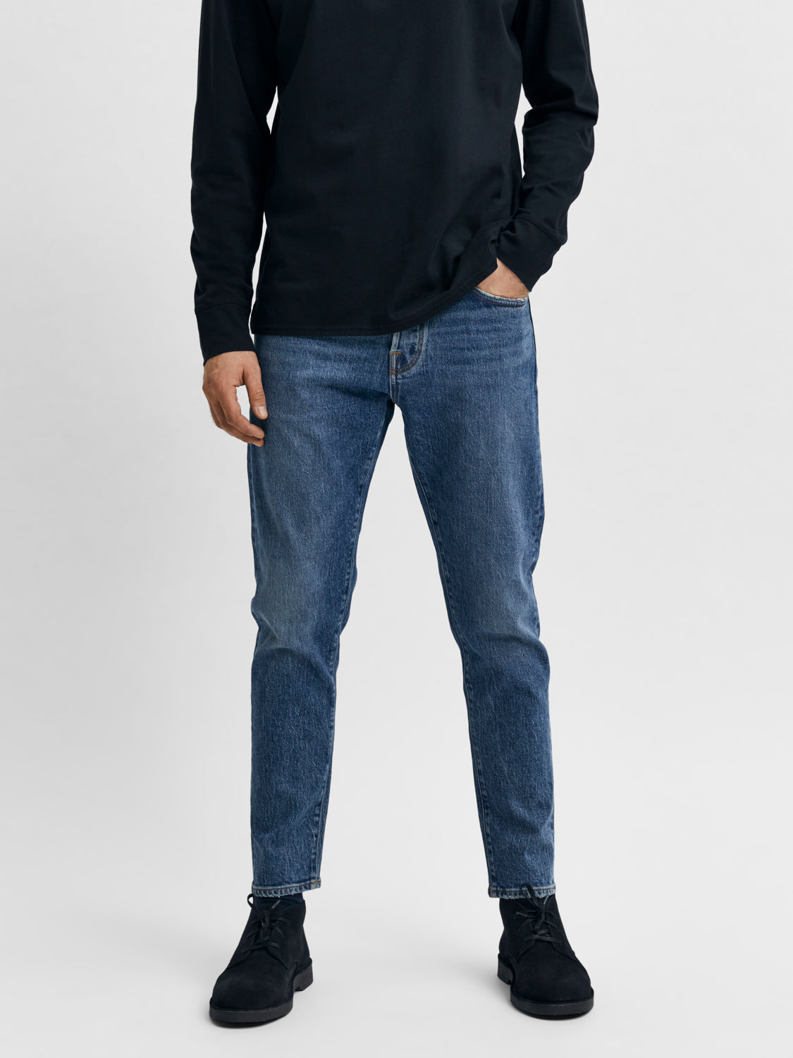 Slim Tape Toby Jeans - Blå/ Medium Blue Denim