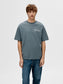 SELECTED HOMME - LOOSE GIB T-Shirt - Stormy Weather