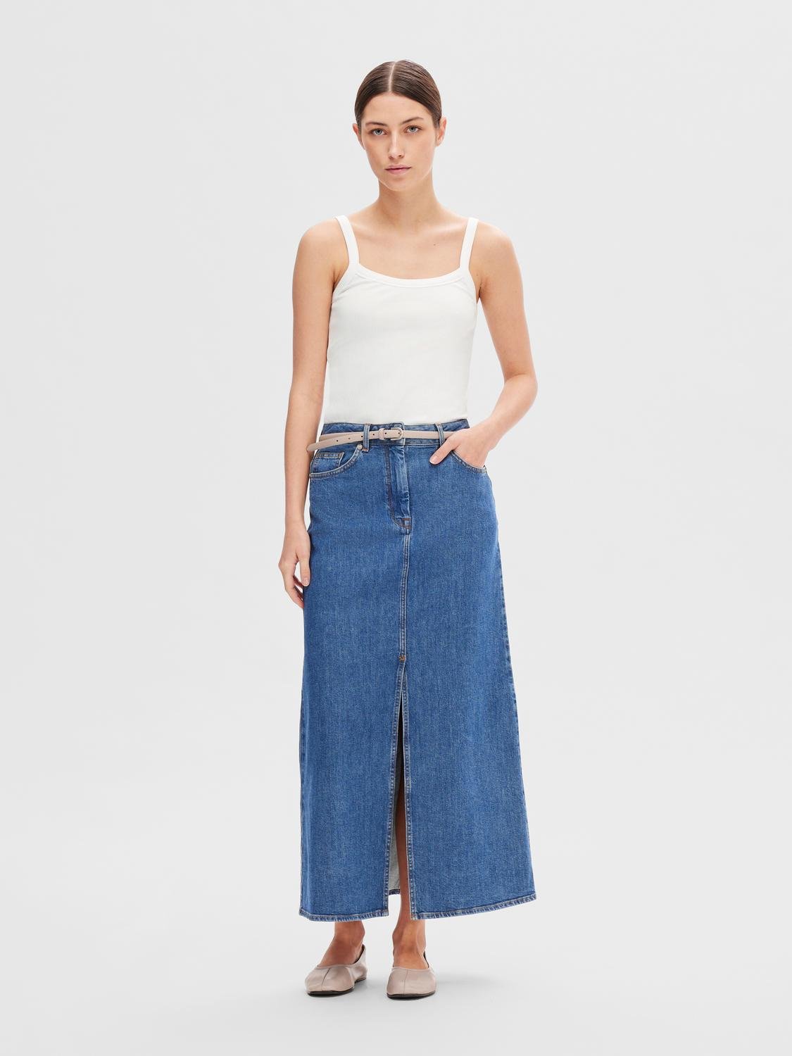 SELECTED FEMME - CELICA TANK TOPP - Bright White