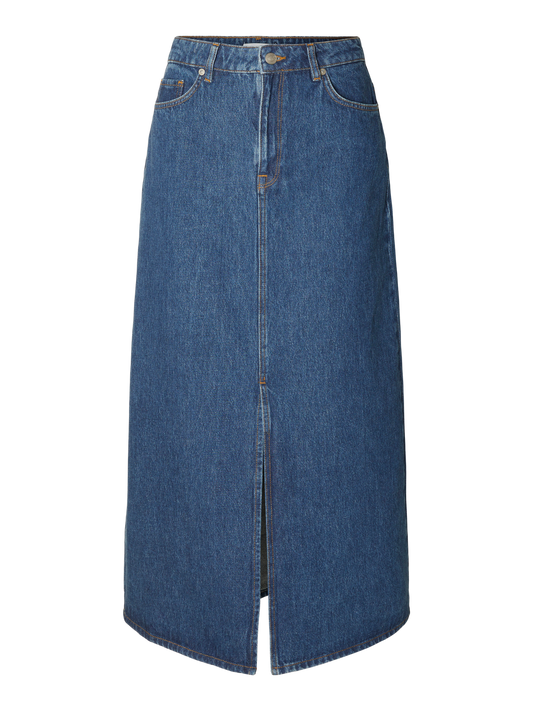 SELECTED FEMME - ESTHER Skirt - Medium Blue Denim