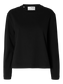 SELECTED FEMME - ESSENTIAL LS BOXY T-Shirt - Black