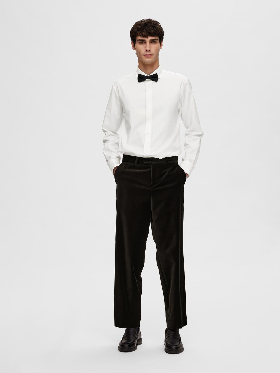 Ethan Slim Tux Skjorte - Hvit/ Bright White