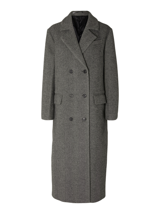 SELECTED FEMME - VICTORIA KÅPE - SORT