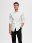 Slim Detail Skjorte - Mønstret/ Bright White