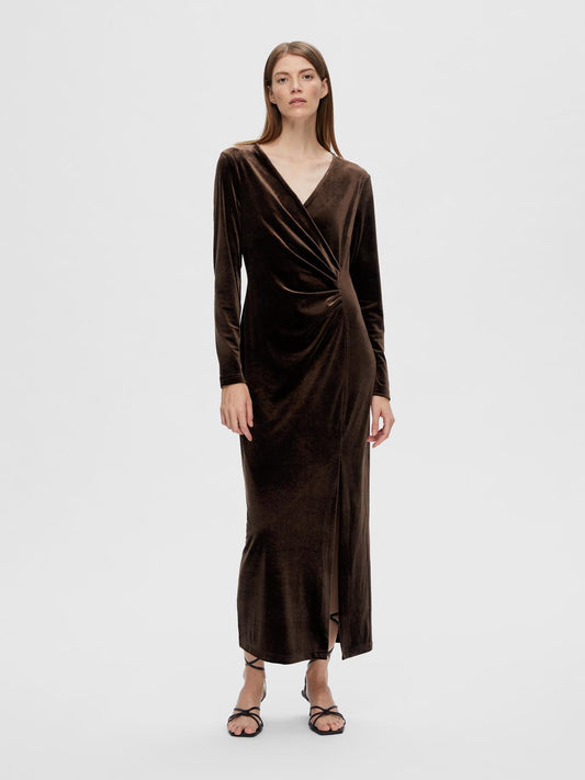 SLFTARA Dress - Copper Brown