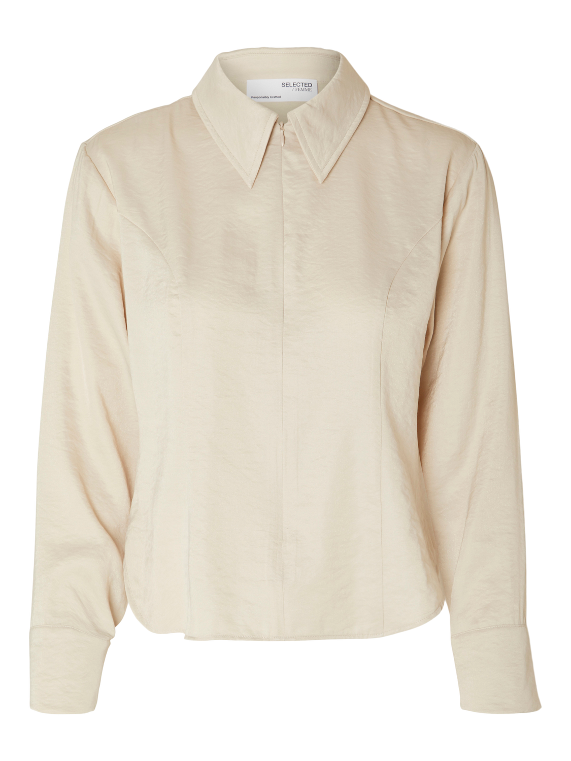 Bonnie skjorte - Beige/ Sandshell
