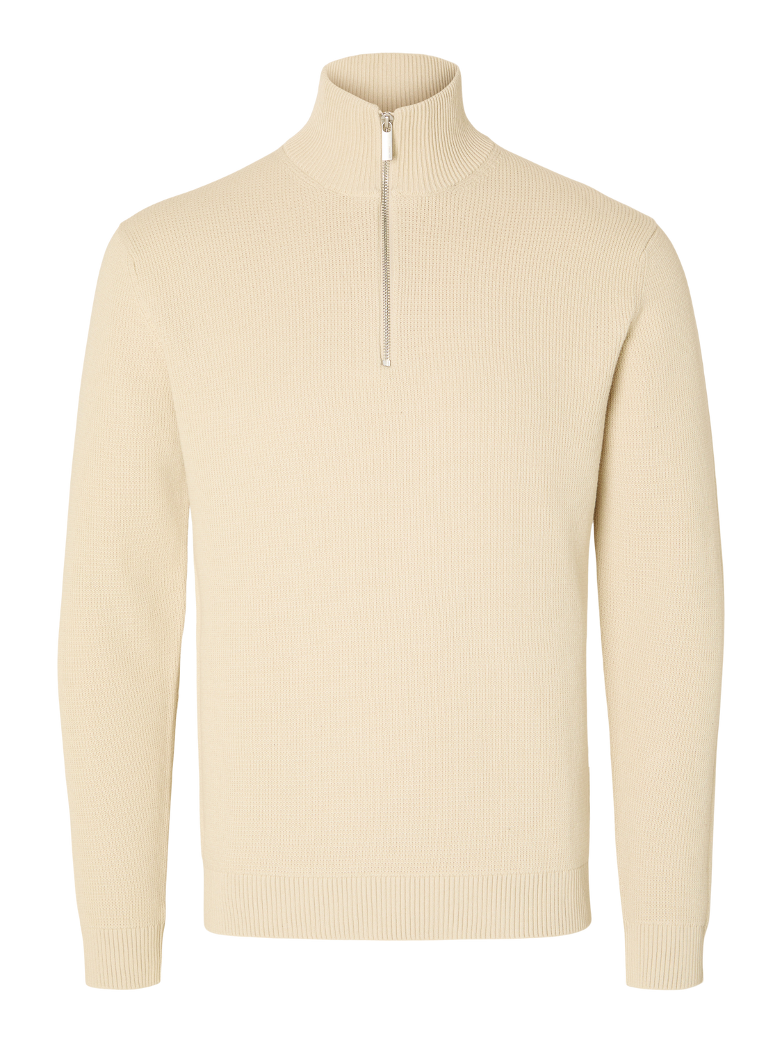 Dane halfzip genser Beige/ Oatmeal