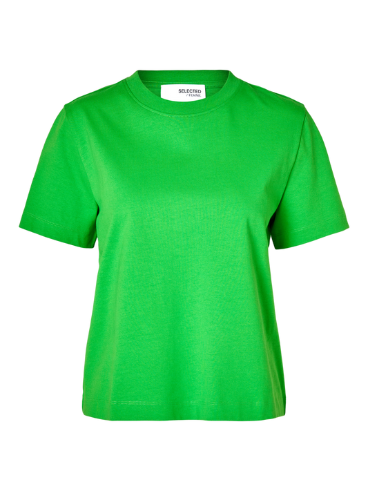 SELECTED FEMME - ESSENTIAL BOXY T-Shirt - Classic Green