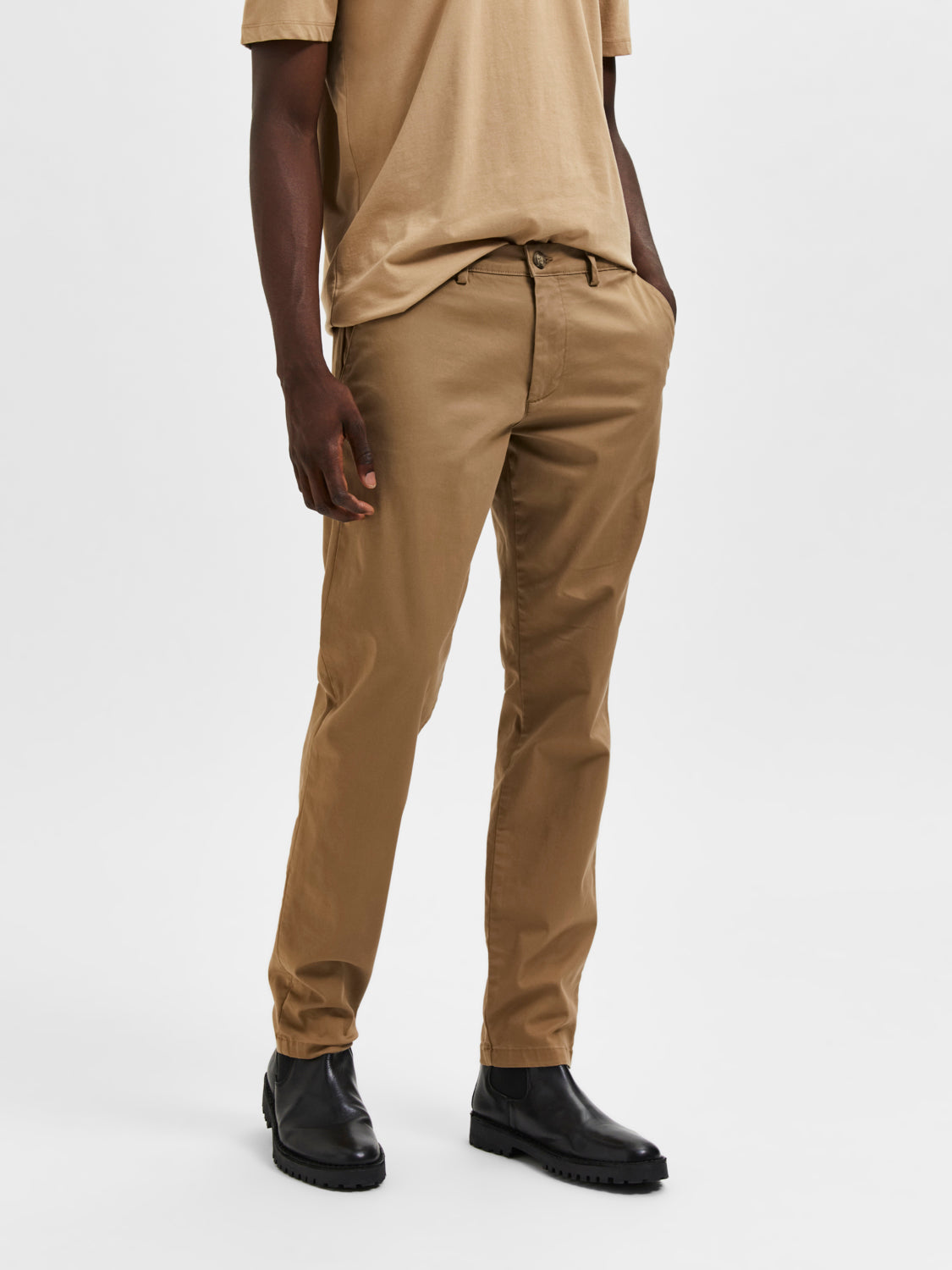 Slim Miles Chinos - Brun/ Ermine