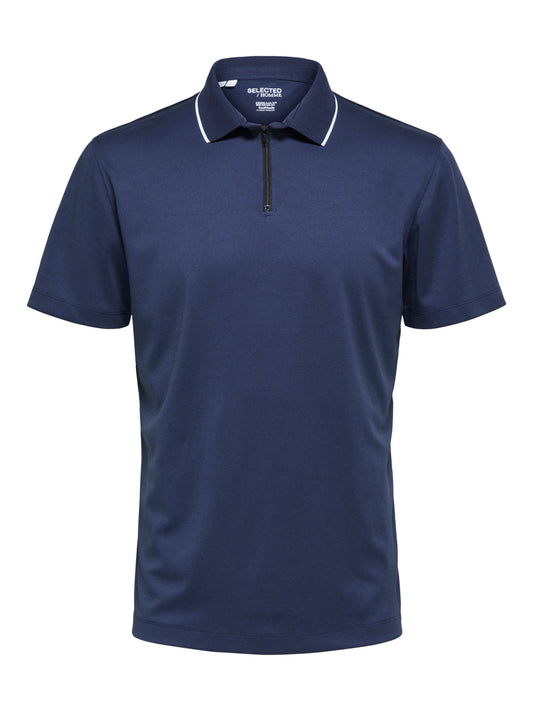 SELECTED HOMME - REG-AIR Polo Shirt - Navy Blazer