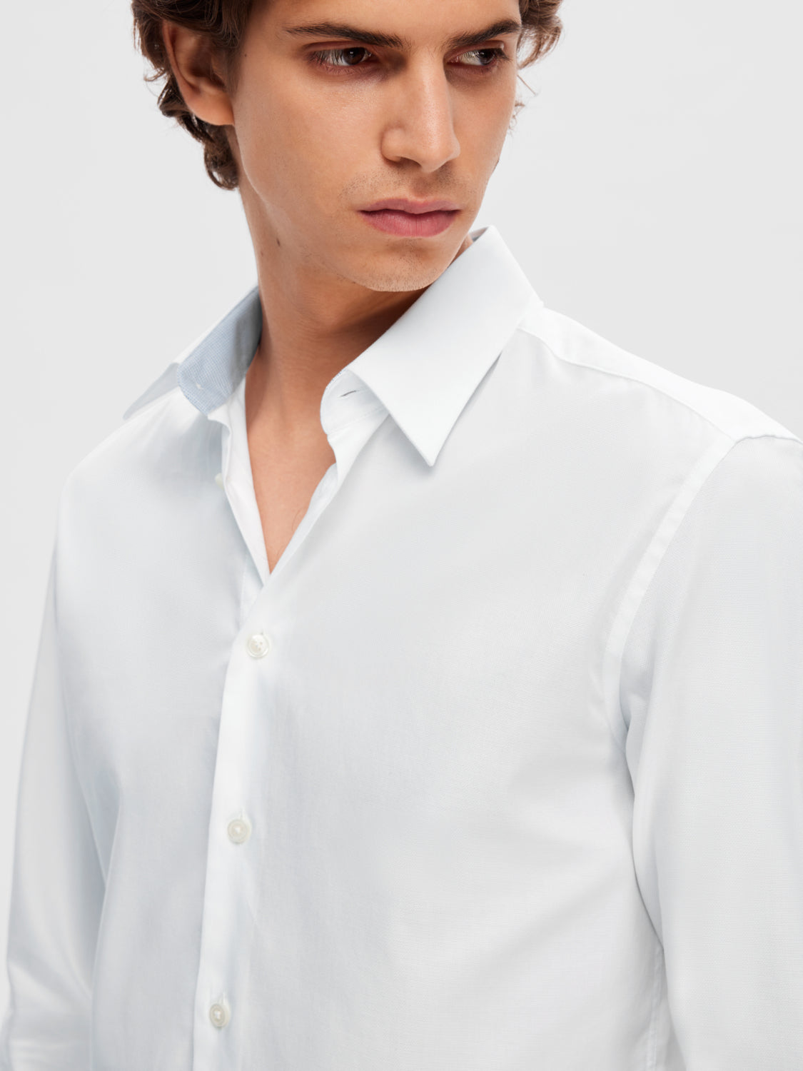 Slim Detail Skjorte - Hvit/ White