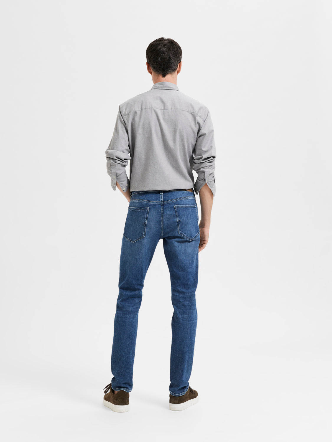 SELECTED HOMME - 175-SLIM LEON Jeans - Medium Blue Denim