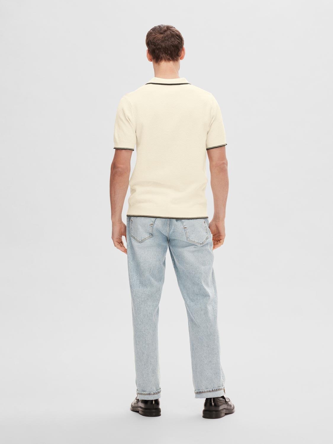 Arlo Polo T-skjorte - Beige/ Egret