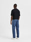 SLH220-LOOSEKOBE Jeans - Medium Blue Denim