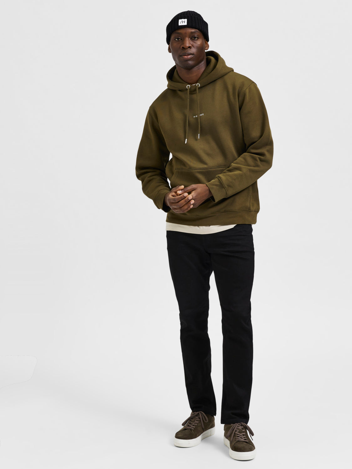 SLH196-STRAIGHTSCOTT Jeans - Black Denim