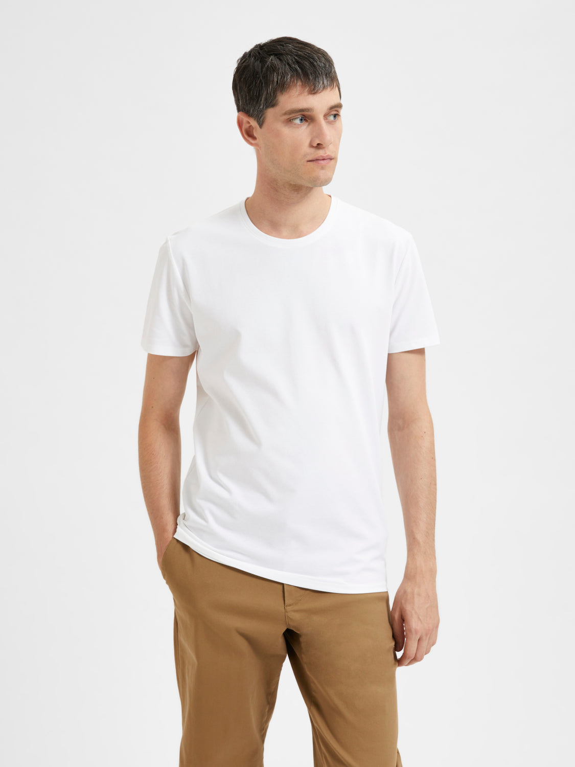 SELECTED HOMME - AEL T-Shirt - Bright White