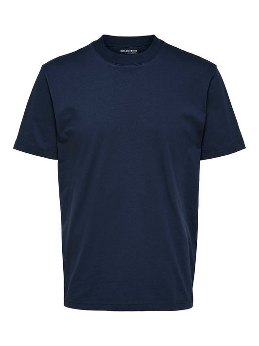 SLHRELAXCOLMAN200 T-Shirt - Navy Blazer