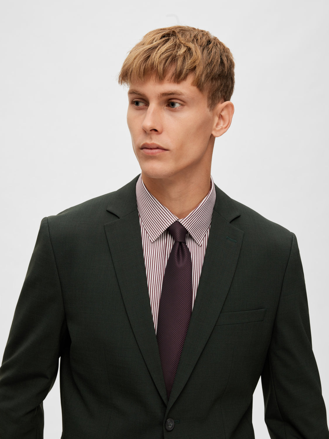 SELECTED HOMME - TOKE Tie - Burgundy